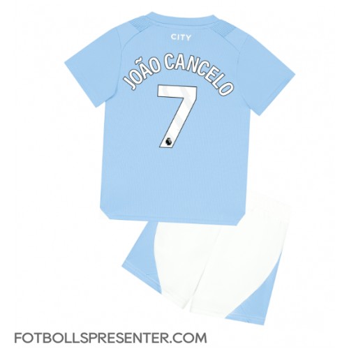 Manchester City Joao Cancelo #7 Hemmatröja Barn 2023-24 Kortärmad (+ korta byxor)